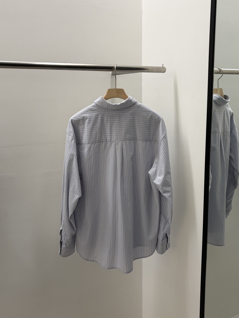 REGULARLY/PLACOR東大門直郵女士新款26春夏襯衫蕾絲衫刺繡條紋REGULARLY/PLACOR襯衫/蕾絲衫