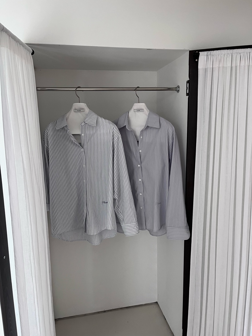 REGULARLY/PLACOR東大門直郵女士新款26春夏襯衫蕾絲衫刺繡條紋REGULARLY/PLACOR襯衫/蕾絲衫