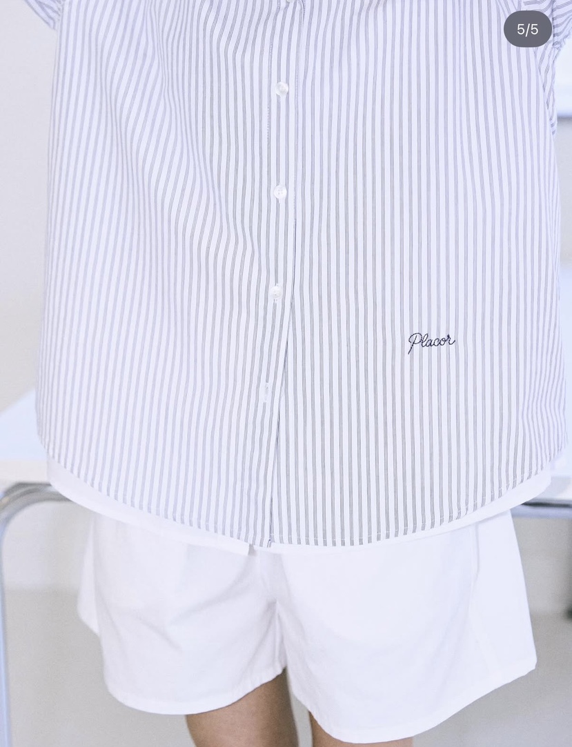 REGULARLY/PLACOR東大門直郵女士新款26春夏襯衫蕾絲衫刺繡條紋REGULARLY/PLACOR襯衫/蕾絲衫