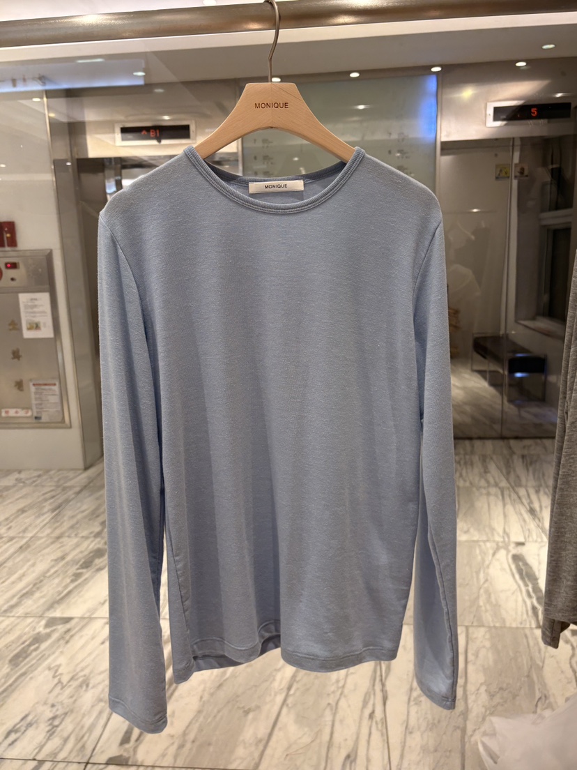 MONIQUE東大門實拍女裝新款休閑26春夏職業人氣時尚長袖T恤MONIQUE長袖T恤圖色2