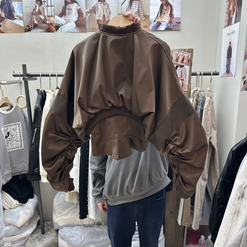 STICK WITH韓國直郵女裝新品推薦真品26春夏人氣休閑夾克STICK WITH夾克