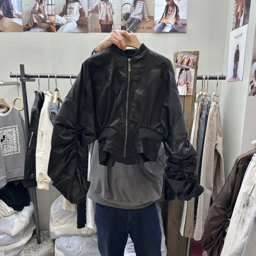 STICK WITH韓國直郵女裝新品推薦真品26春夏人氣休閑夾克STICK WITH夾克圖色2