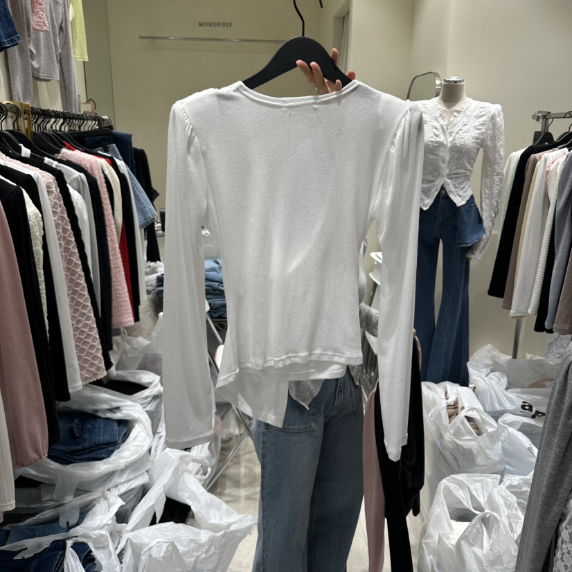 MONOPOLY東大門代購女士新款人氣熱賣推薦26春夏真品長袖T恤MONO_POLY長袖T恤