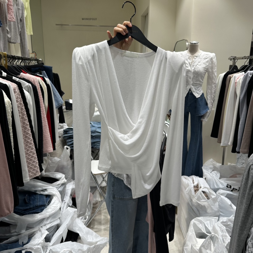 MONOPOLY東大門代購女士新款人氣熱賣推薦26春夏真品長袖T恤MONO_POLY長袖T恤圖色1