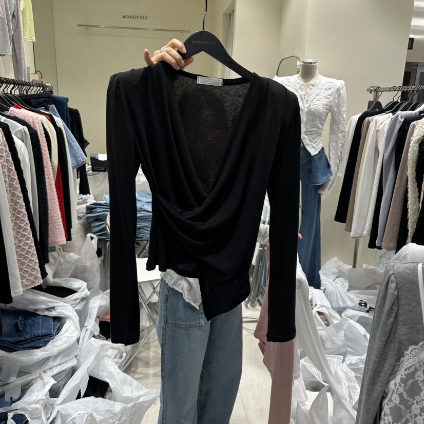MONOPOLY東大門代購女士新款人氣熱賣推薦26春夏真品長袖T恤MONO_POLY長袖T恤圖色3