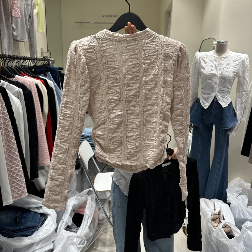 MONOPOLY東大門實拍女士新品真品推薦26春夏熱賣人氣長袖T恤MONO_POLY長袖T恤