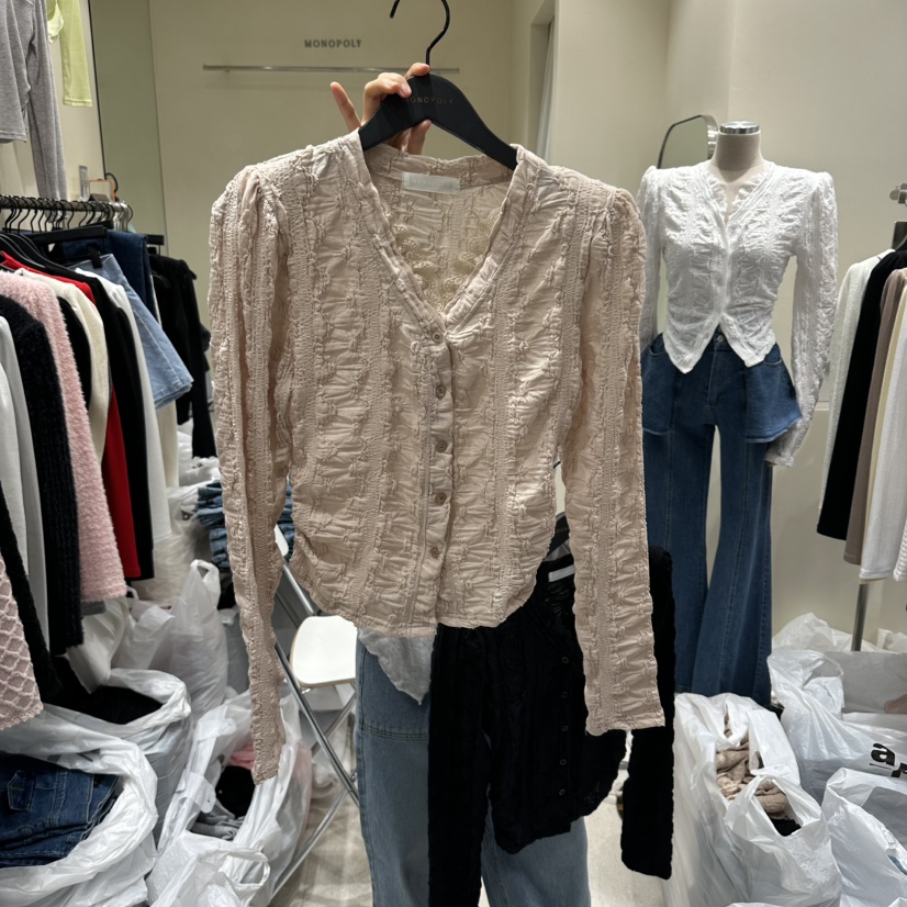 MONOPOLY東大門實拍女士新品真品推薦26春夏熱賣人氣長袖T恤MONO_POLY長袖T恤圖色2