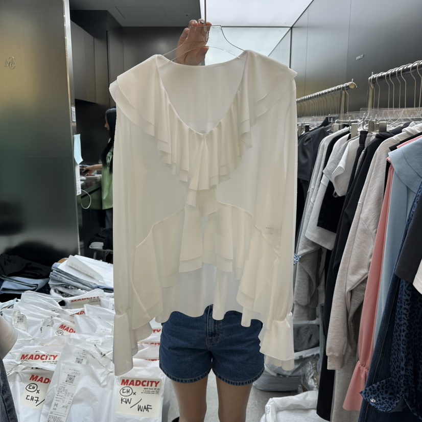 MADCITY/SAGAFURS韓國直郵女士新品推薦職業26春夏襯衫蕾絲衫MADCITY/SAGAFURS襯衫/蕾絲衫圖色1