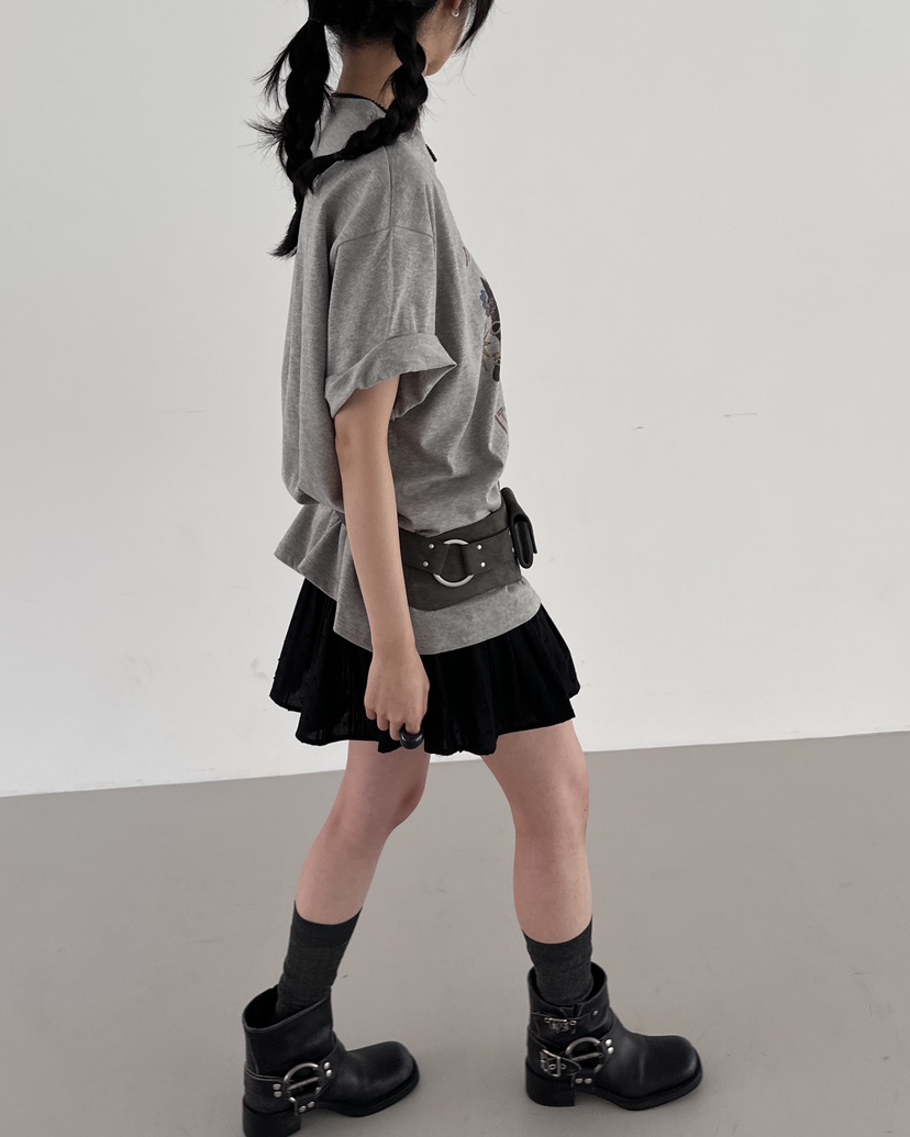 HOWDY韓國直郵女士新品真品26春夏時尚熱賣推薦休閑職業短裙HOWDY短裙