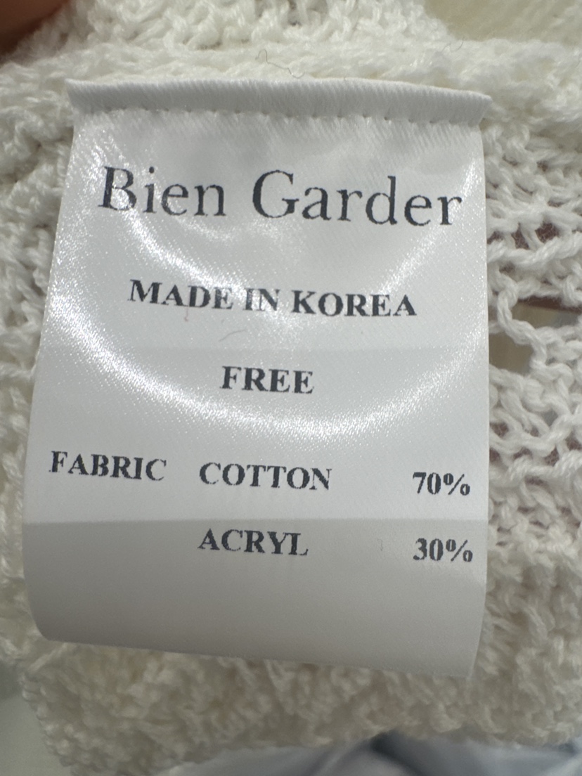 BIEN GARDER韓國代購女士新品推薦26春夏熱賣時尚休閑毛衣BIEN GARDER毛衣