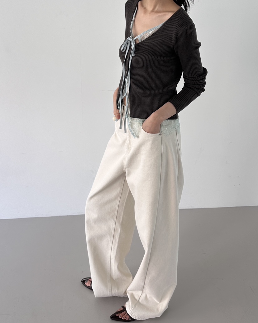 HOWDY東大門實拍女士新款人氣職業26春夏推薦時尚休閑牛仔褲HOWDY牛仔褲