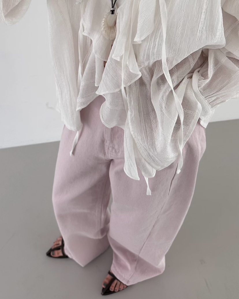 HOWDY東大門實拍女士新款人氣職業26春夏推薦時尚休閑牛仔褲HOWDY牛仔褲