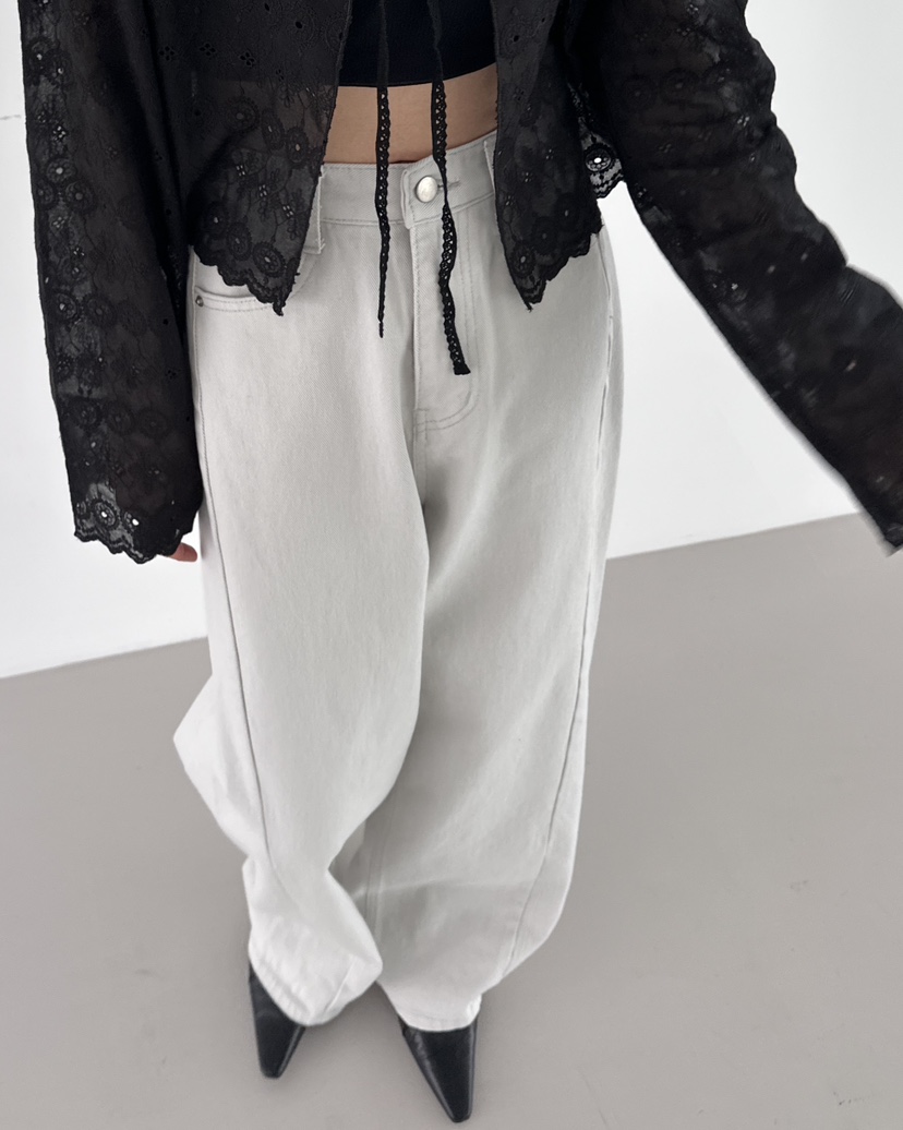 HOWDY東大門實拍女士新款人氣職業26春夏推薦時尚休閑牛仔褲HOWDY牛仔褲圖色1