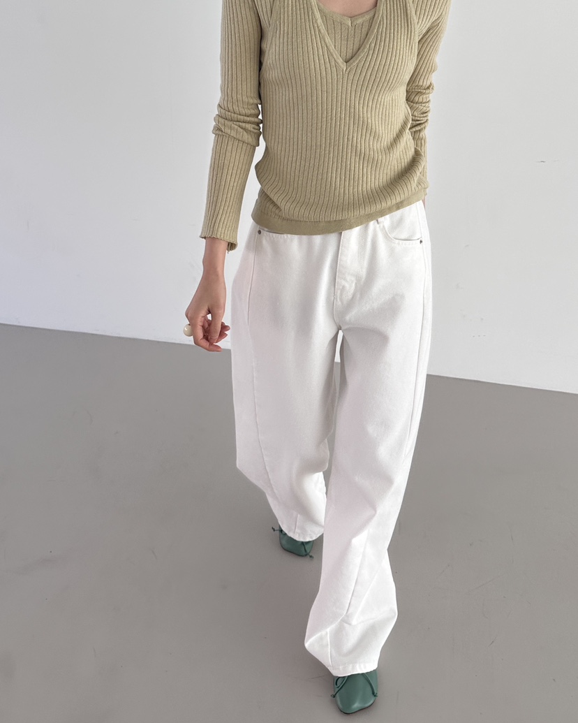 HOWDY東大門實拍女士新款人氣職業26春夏推薦時尚休閑牛仔褲HOWDY牛仔褲圖色2