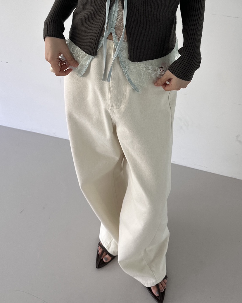 HOWDY東大門實拍女士新款人氣職業26春夏推薦時尚休閑牛仔褲HOWDY牛仔褲圖色3