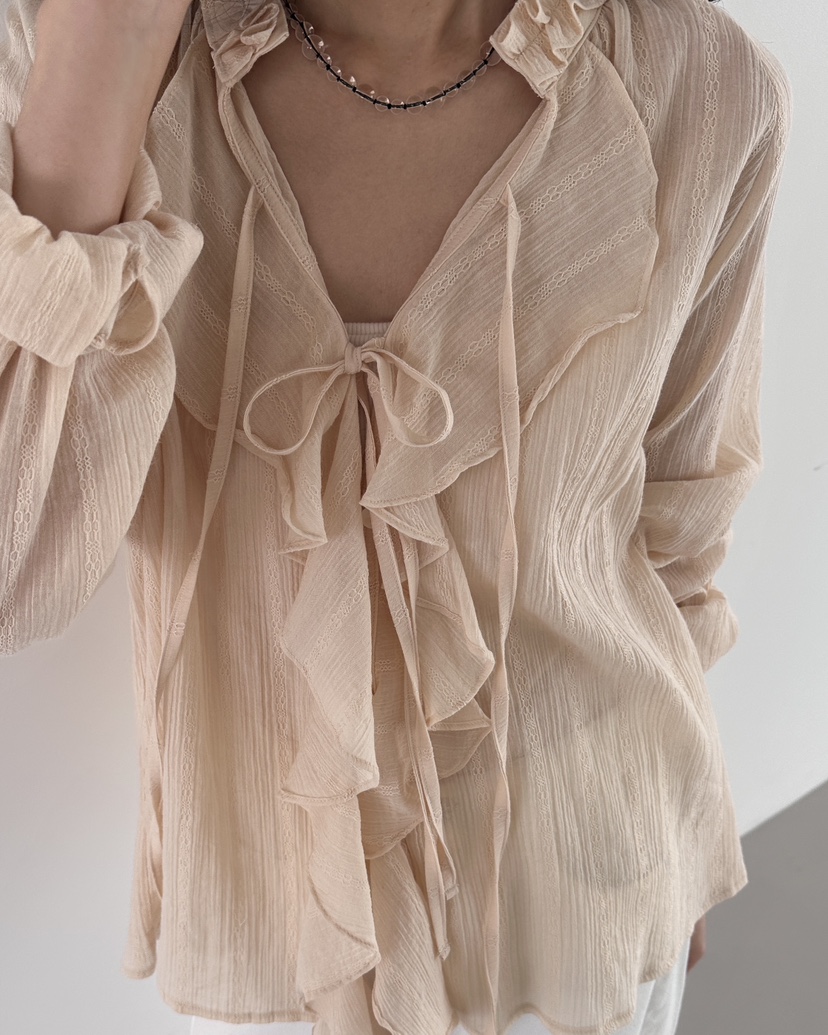 HOWDY東大門實拍女士新品推薦人氣時尚襯衫蕾絲衫不含內搭HOWDY襯衫/蕾絲衫