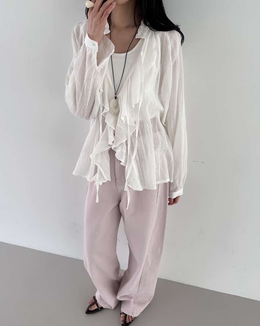 HOWDY東大門實拍女士新品推薦人氣時尚襯衫蕾絲衫不含內搭HOWDY襯衫/蕾絲衫