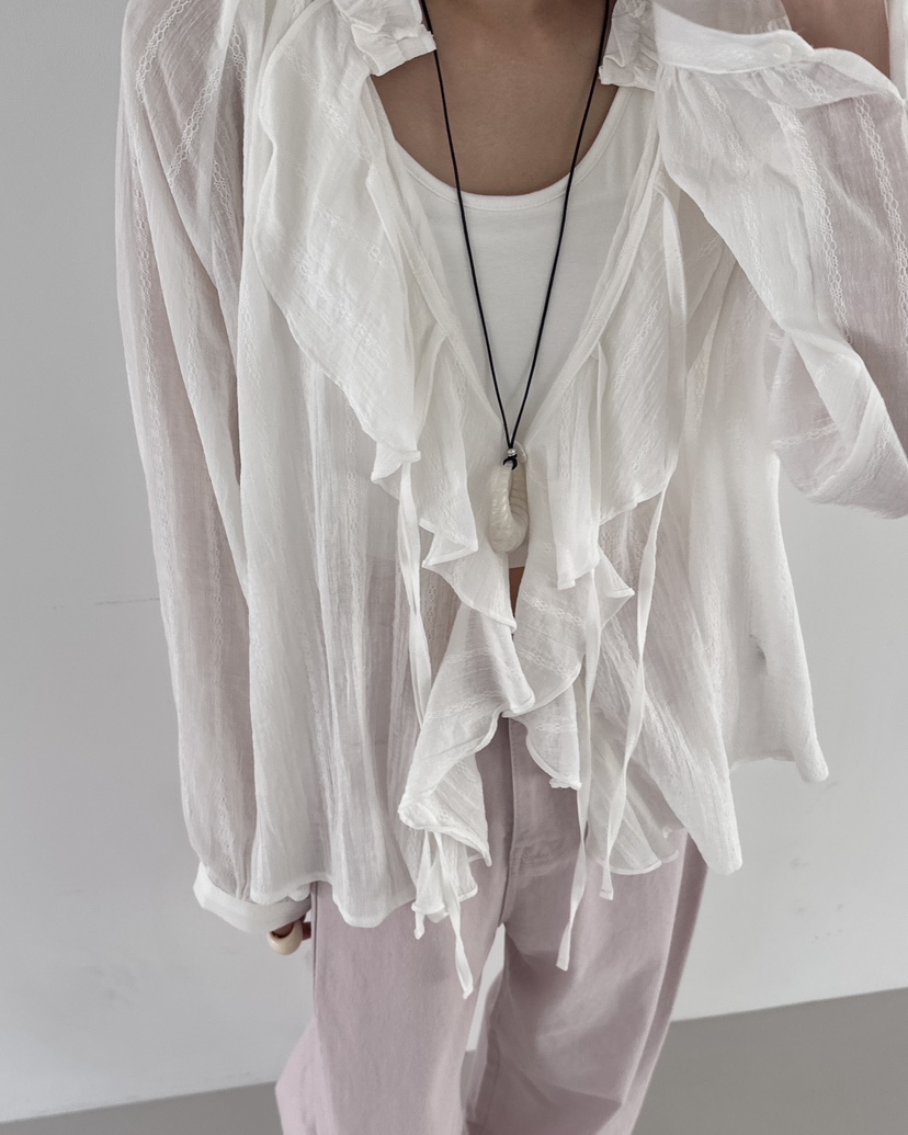 HOWDY東大門實拍女士新品推薦人氣時尚襯衫蕾絲衫不含內搭HOWDY襯衫/蕾絲衫