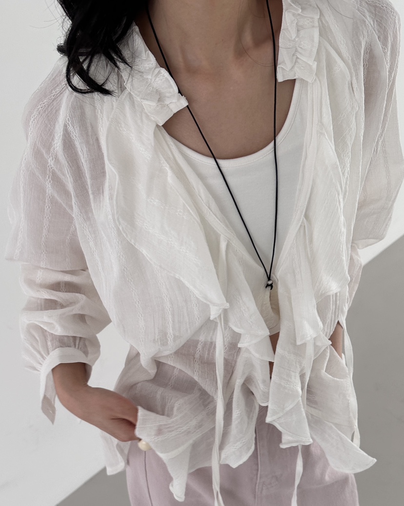 HOWDY東大門實拍女士新品推薦人氣時尚襯衫蕾絲衫不含內搭HOWDY襯衫/蕾絲衫