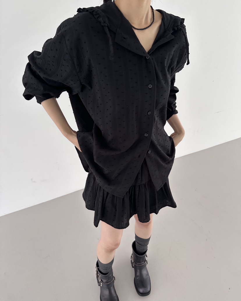 HOWDY東大門實拍女士新品真品推薦時尚人氣休閑襯衫蕾絲衫HOWDY襯衫/蕾絲衫