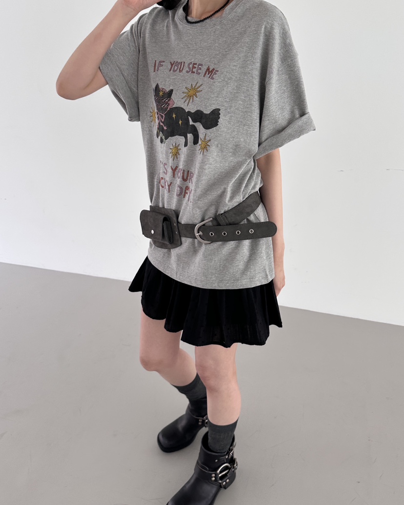 HOWDY東大門代購女裝新款熱賣職業26春夏時尚T恤不含腰帶HOWDYT恤