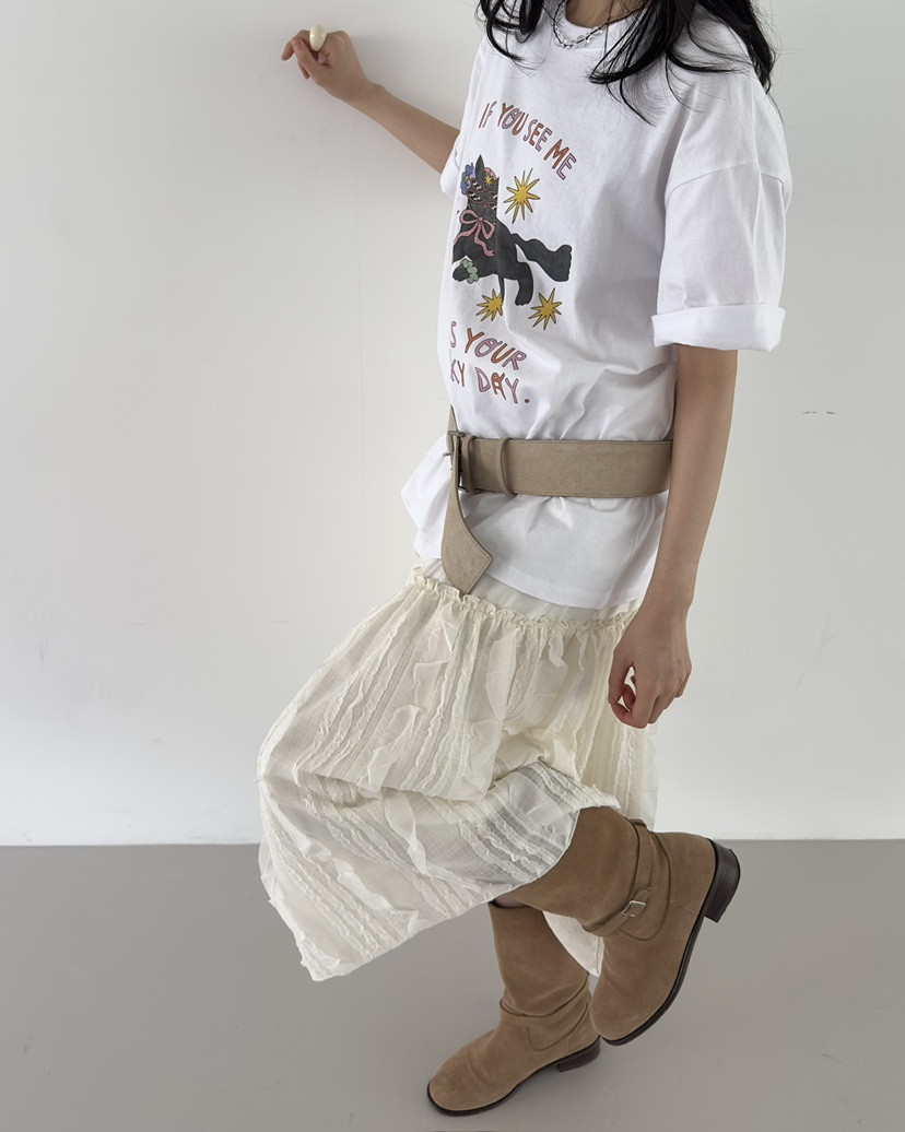 HOWDY東大門代購女裝新款熱賣職業26春夏時尚T恤不含腰帶HOWDYT恤