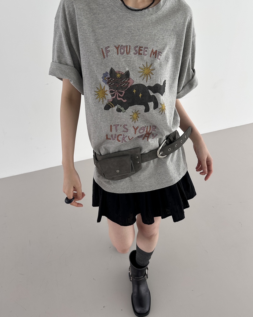 HOWDY東大門代購女裝新款熱賣職業26春夏時尚T恤不含腰帶HOWDYT恤圖色2