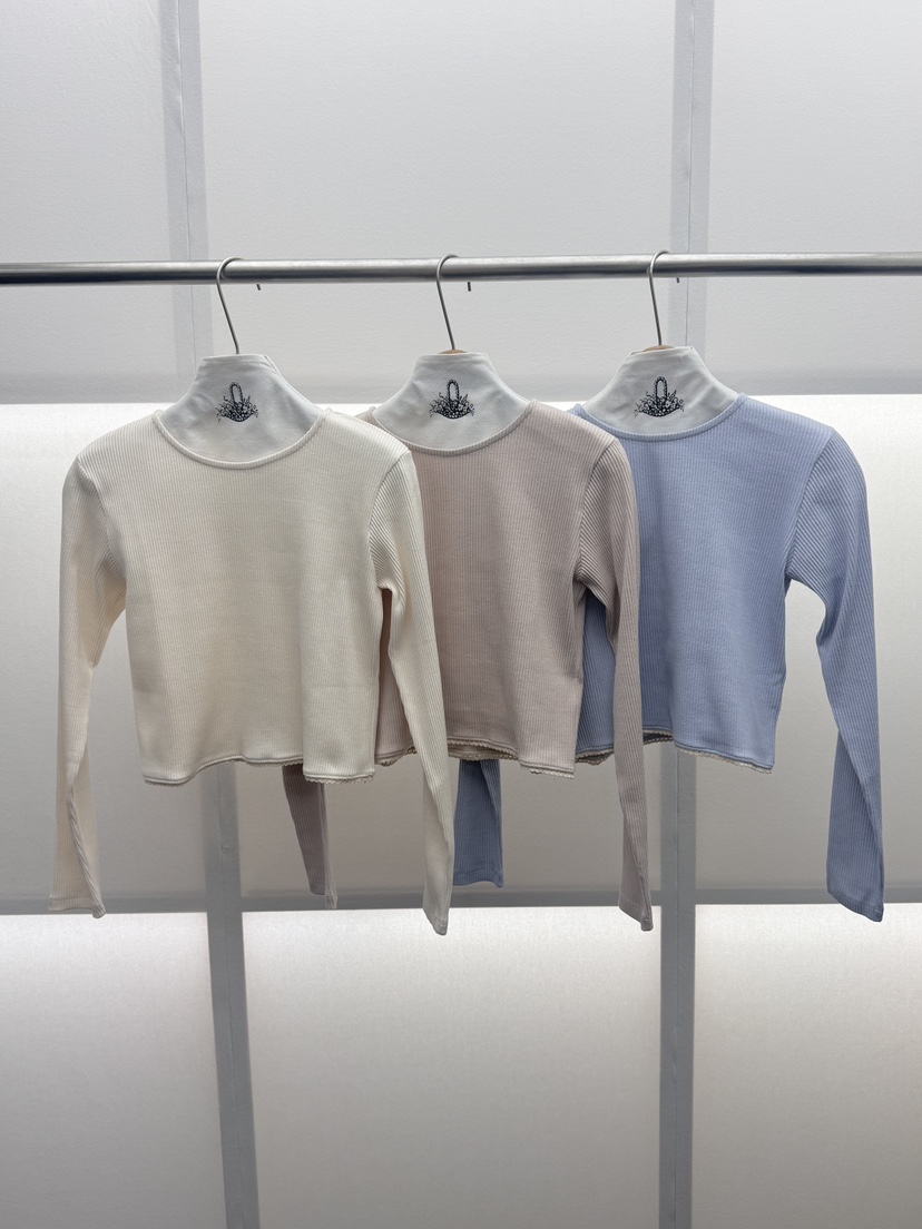 MILUI東大門實拍女裝新品推薦職業熱賣人氣26春夏長袖T恤MILUI長袖T恤