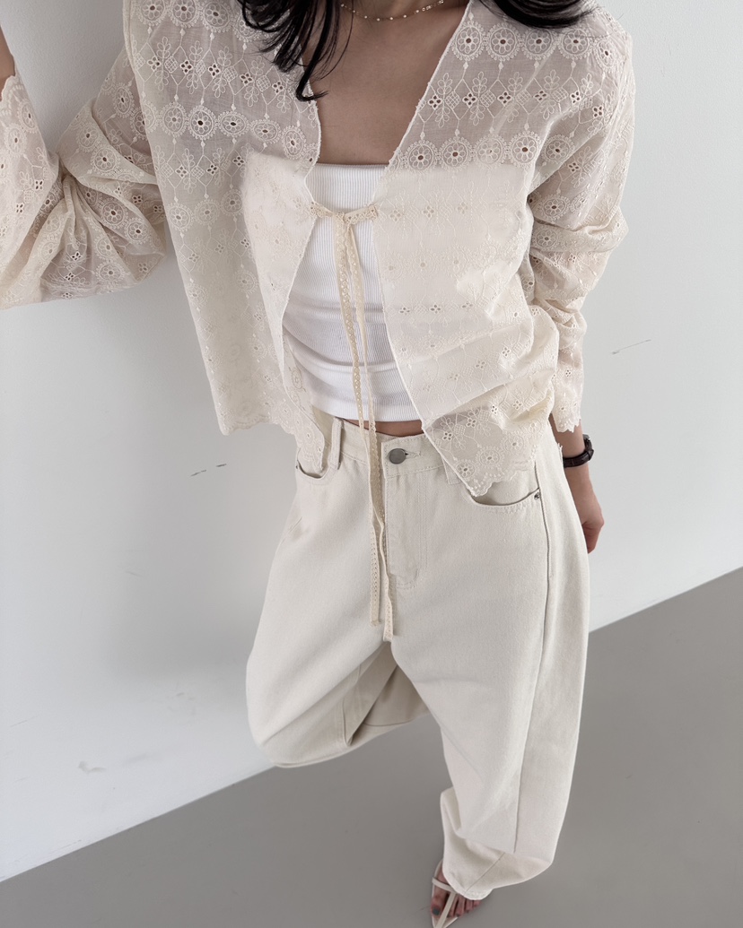 HOWDY東大門實拍女士新品26春夏人氣時尚襯衫蕾絲衫不含內搭HOWDY襯衫/蕾絲衫