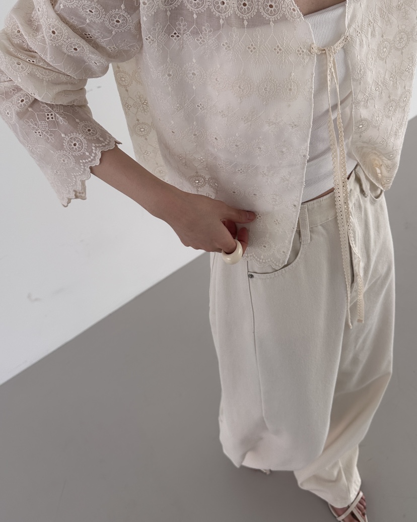 HOWDY東大門實拍女士新品26春夏人氣時尚襯衫蕾絲衫不含內搭HOWDY襯衫/蕾絲衫