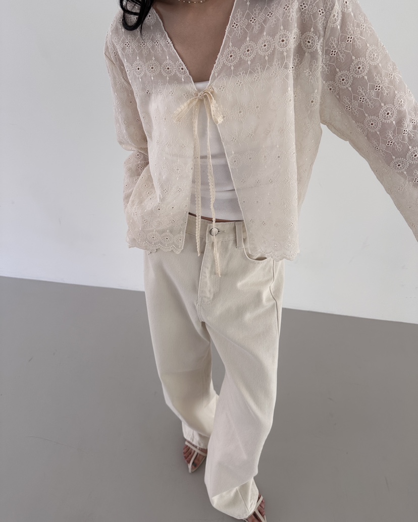 HOWDY東大門實拍女士新品26春夏人氣時尚襯衫蕾絲衫不含內搭HOWDY襯衫/蕾絲衫