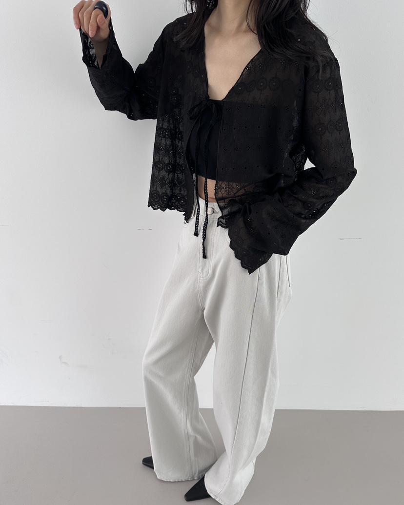 HOWDY東大門實拍女士新品26春夏人氣時尚襯衫蕾絲衫不含內搭HOWDY襯衫/蕾絲衫