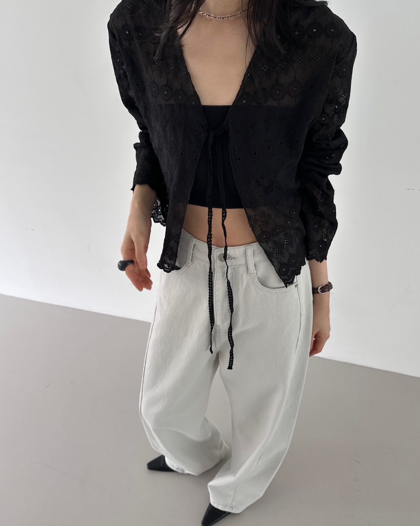 HOWDY東大門實拍女士新品26春夏人氣時尚襯衫蕾絲衫不含內搭HOWDY襯衫/蕾絲衫