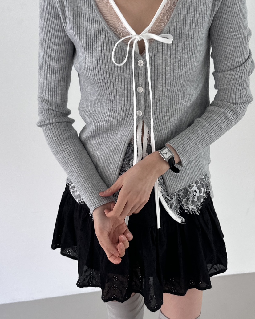 HOWDY韓國直郵女士新品真品休閑人氣推薦時尚針織衫假兩件HOWDY針織衫