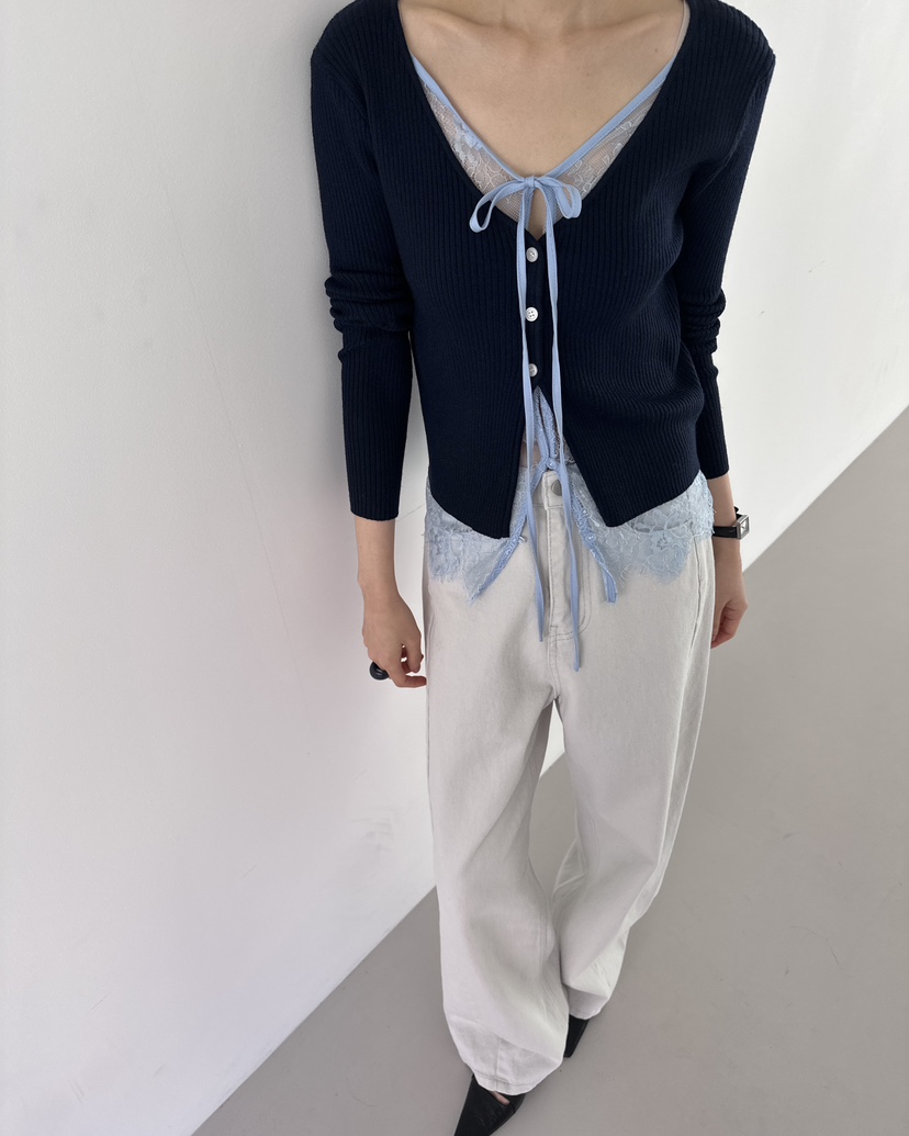 HOWDY韓國直郵女士新品真品休閑人氣推薦時尚針織衫假兩件HOWDY針織衫