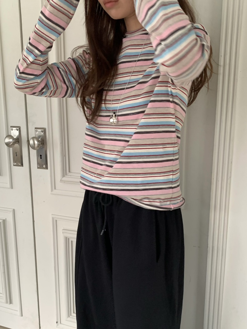 PEBBLE東大門代購女裝新款熱賣人氣真品時尚職業休閑長袖T恤PEBBLE長袖T恤