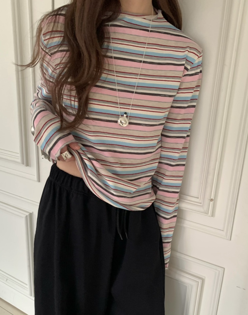 PEBBLE東大門代購女裝新款熱賣人氣真品時尚職業休閑長袖T恤PEBBLE長袖T恤