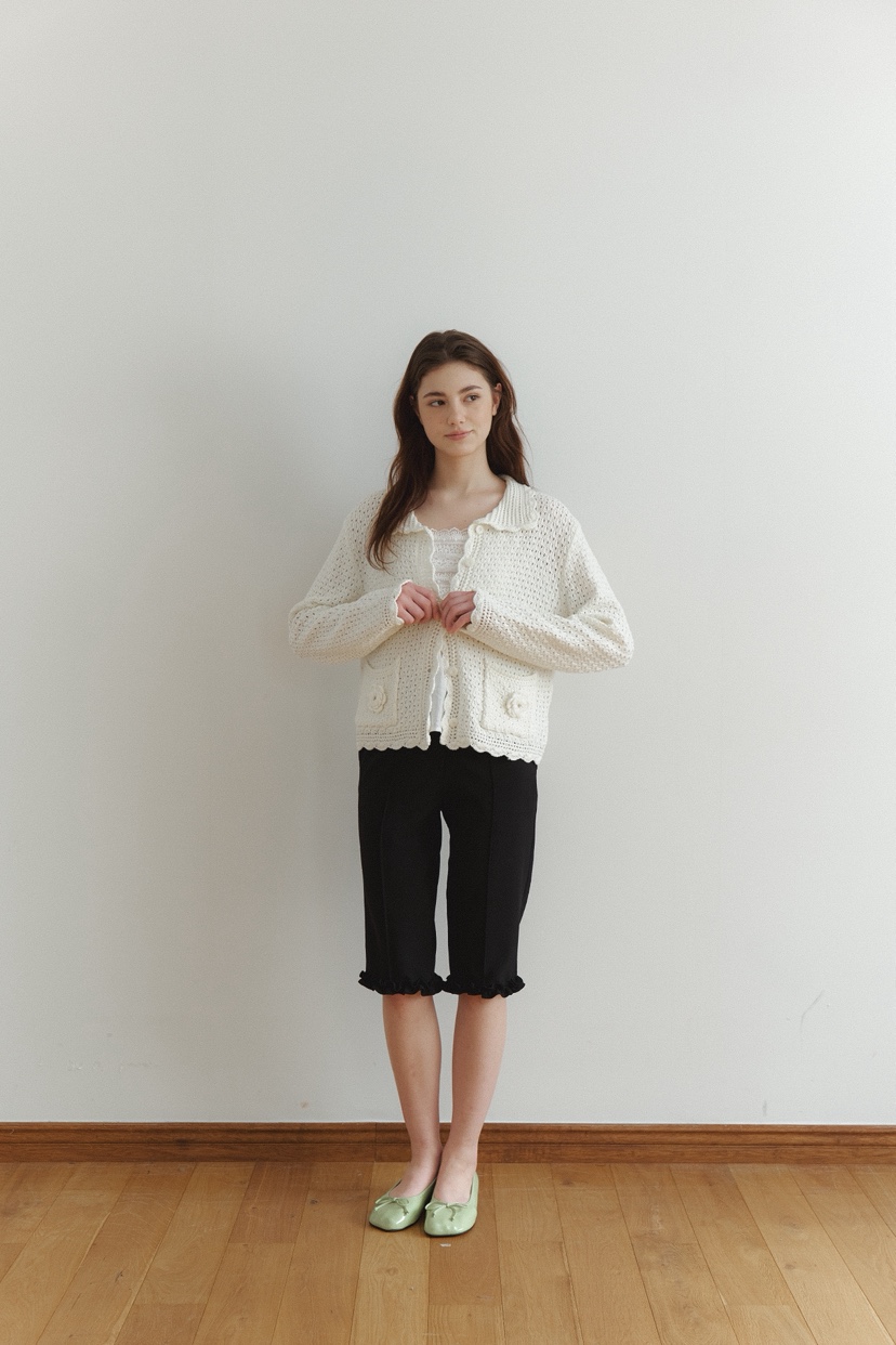 BIEN GARDER東大門直郵女裝新品26春夏熱賣毛衣鉤針編織BIEN GARDER毛衣