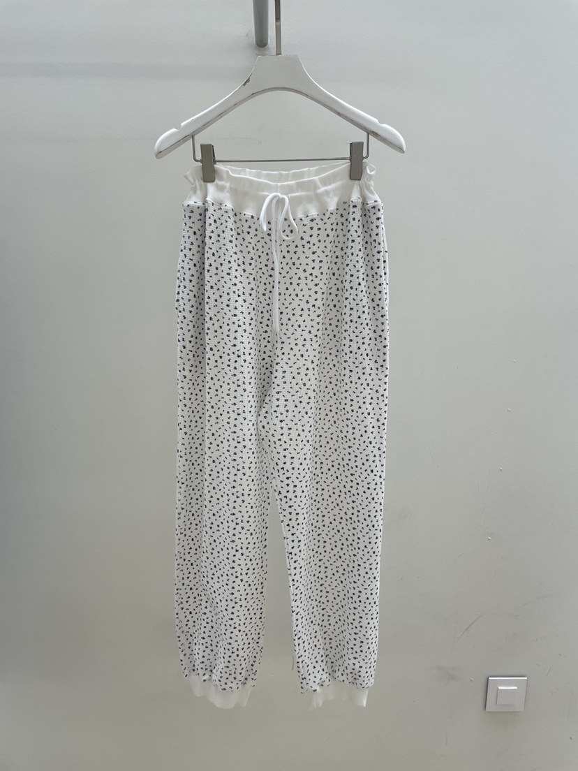 PEBBLE東大門實拍女士新款休閑時尚人氣休閑褲華夫格格紋PEBBLE休閑褲圖色1