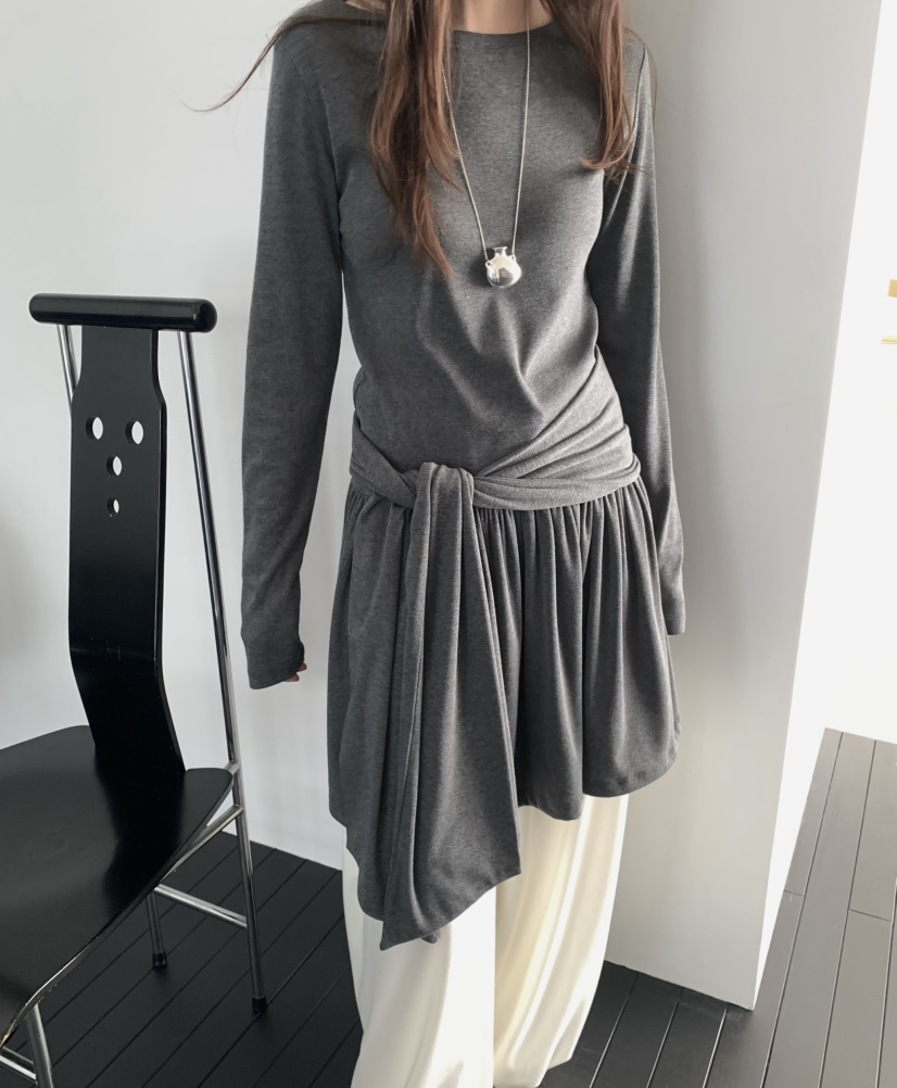 PEBBLE東大門實拍女士新品熱賣人氣真品職業休閑連衣裙褶皺PEBBLE連衣裙