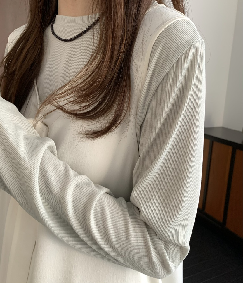 PEBBLE東大門實拍女裝新款真品熱賣26春夏人氣長袖T恤透明PEBBLE長袖T恤