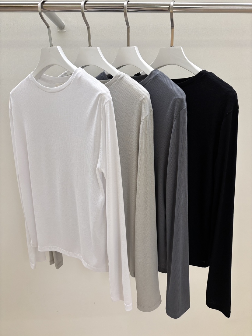 PEBBLE東大門實拍女裝新款真品熱賣26春夏人氣長袖T恤透明PEBBLE長袖T恤