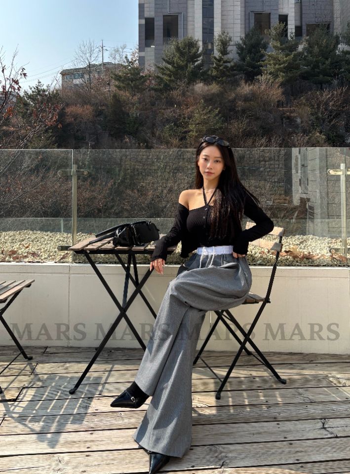 mars韓國直郵女士新品人氣時尚休閑推薦真品長袖T恤假兩件mars長袖T恤