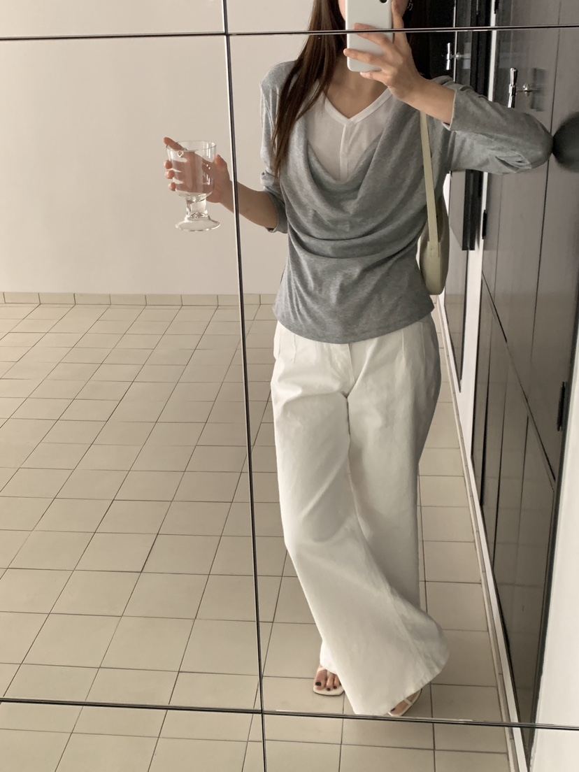 BIEN GARDER韓國代購女士新品熱賣職業長袖T恤假兩件斗篷BIEN GARDER長袖T恤