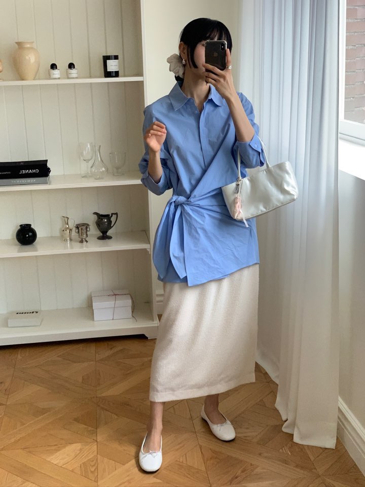 MILUI韓國直郵女裝新品職業人氣熱賣休閑26春夏襯衫蕾絲衫MILUI襯衫/蕾絲衫