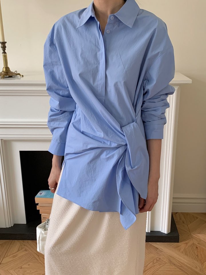 MILUI韓國直郵女裝新品職業人氣熱賣休閑26春夏襯衫蕾絲衫MILUI襯衫/蕾絲衫