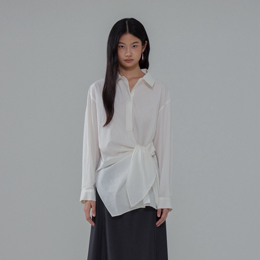 MILUI韓國直郵女裝新品職業人氣熱賣休閑26春夏襯衫蕾絲衫MILUI襯衫/蕾絲衫