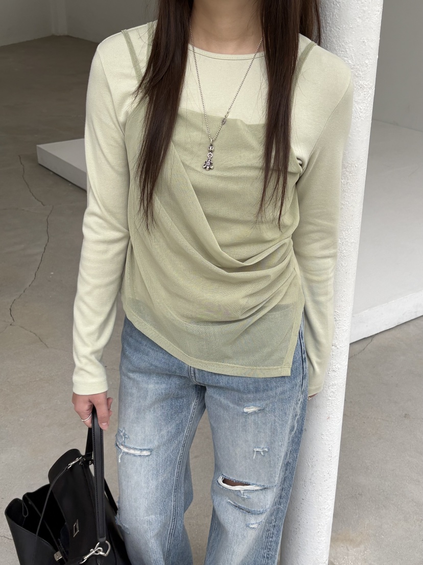 Verbena東大門直郵女士新款職業真品人氣時尚推薦襯衫蕾絲衫Verbena襯衫/蕾絲衫