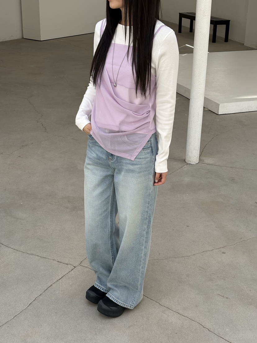 Verbena東大門直郵女士新款職業真品人氣時尚推薦襯衫蕾絲衫Verbena襯衫/蕾絲衫