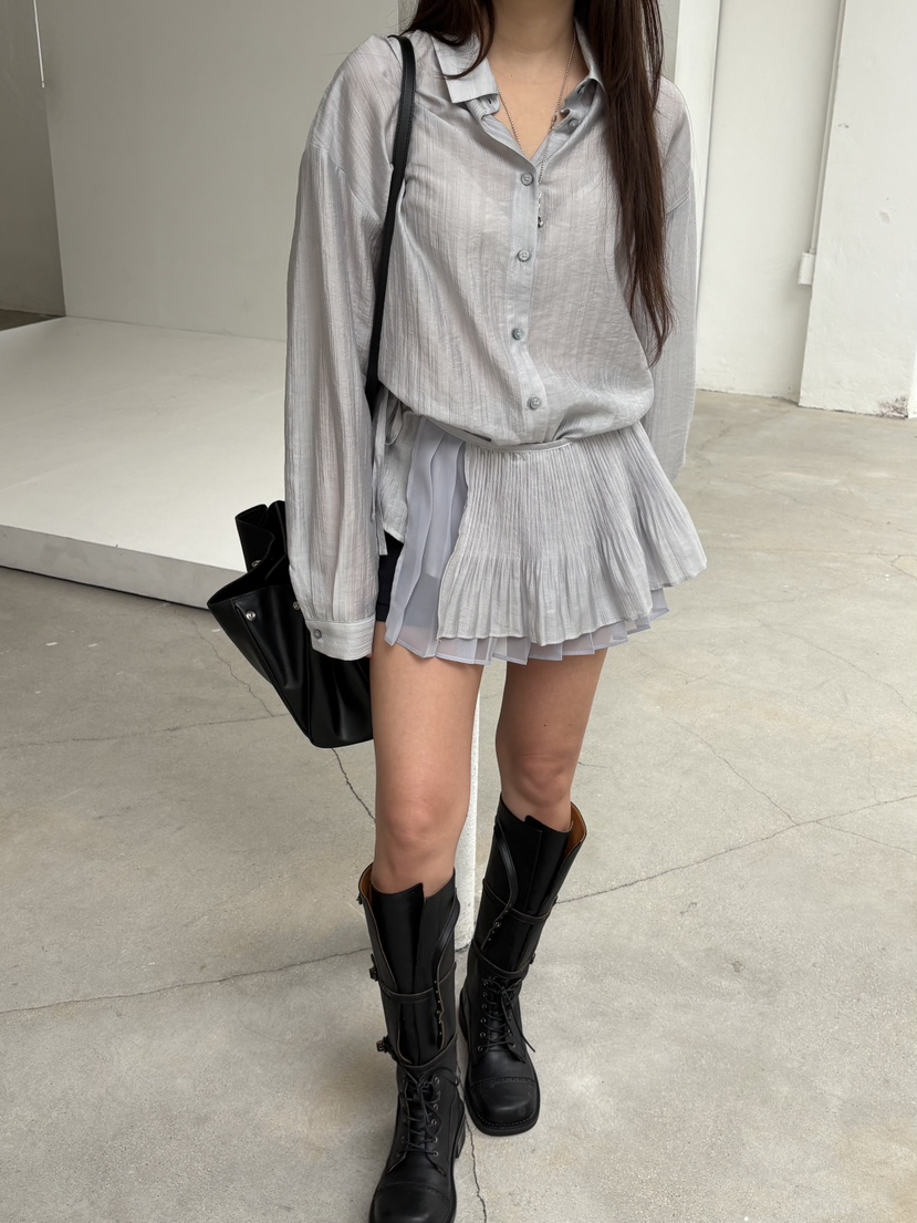 Verbena東大門代購女士新款休閑26春夏職業時尚真品套裝褶皺Verbena套裝